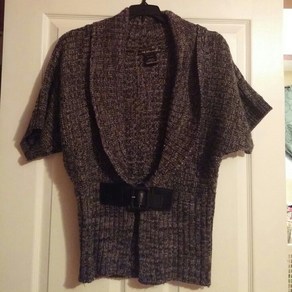 Belted sweater