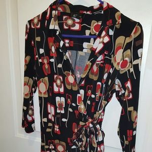 RETRO HOT WRAP DRESS