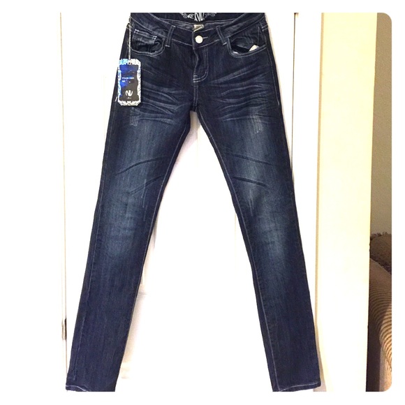 NV blue acid wash skinny jean