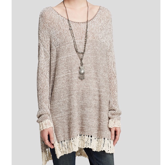 FREE PEOPLE Hand Knit Crochet Sweater - Picture 3 of 3