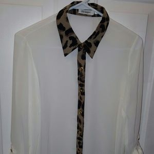 LEPORDED SEE THROUGH TOP