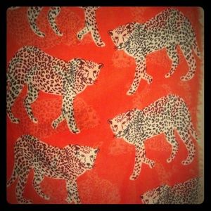 Red cheetah scarf