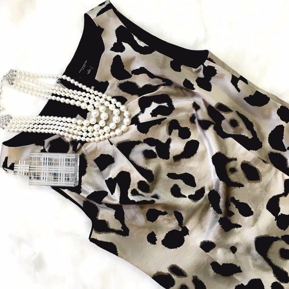 Ann Taylor Dresses & Skirts - Ann Taylor Silk Leopard Sheath