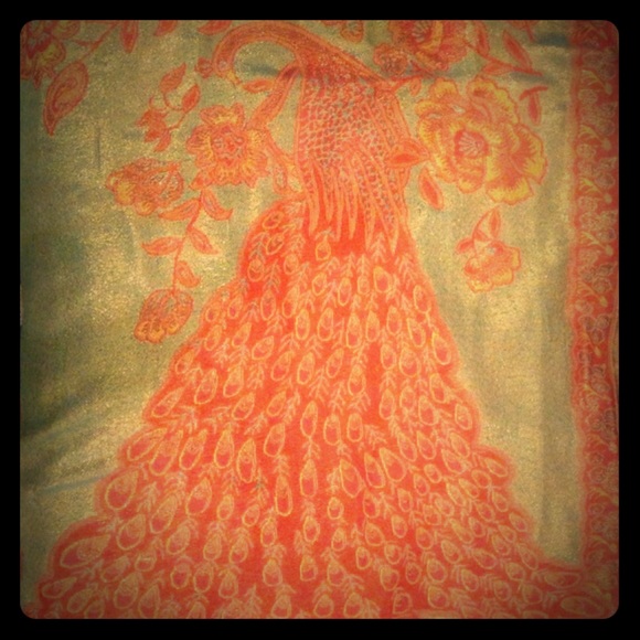 Peacock scarf
