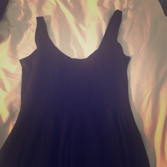 Sparkle and Fade black jersey a line dress