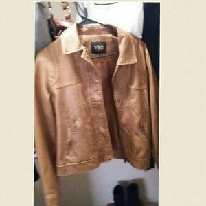 Tabacco leather jacket