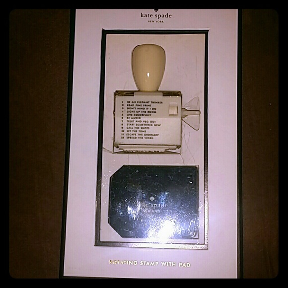 Kate Spade Stamp with Pad