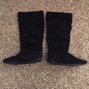 Nine West Black Suede Boots size 9