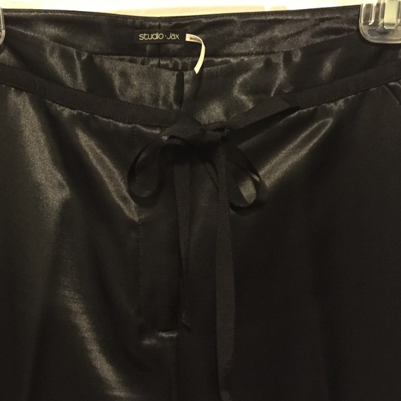Beautiful black satin trousers