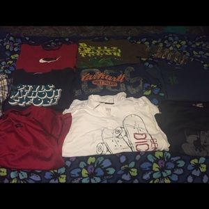 Lot of Boys L-XL shirts name brands!!