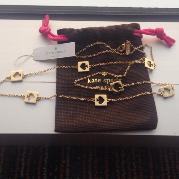 Kate spade logo necklace