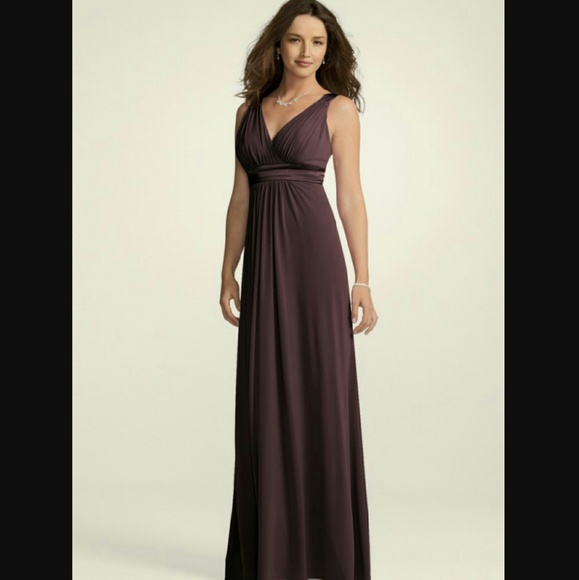 Davids bridal long bridesmaid dress