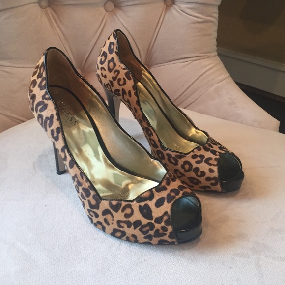 Guess cheetah heels