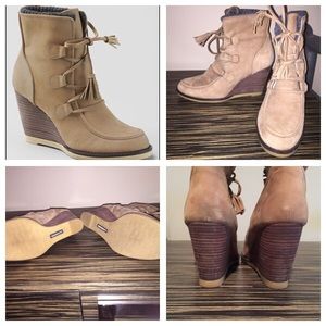 Wedge booties