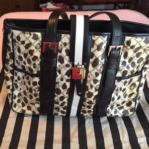 Authentic LAMB large leather coated tote bag