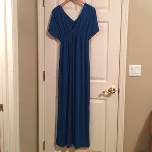Royal blue maxi dress