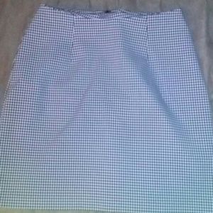 Checkered mini skirt