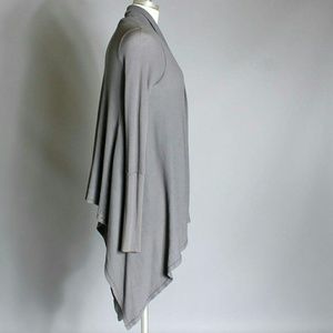 Splendid Charcoal Gray Draped Cardigan