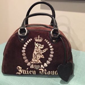 Juicy bowling bag black velvet