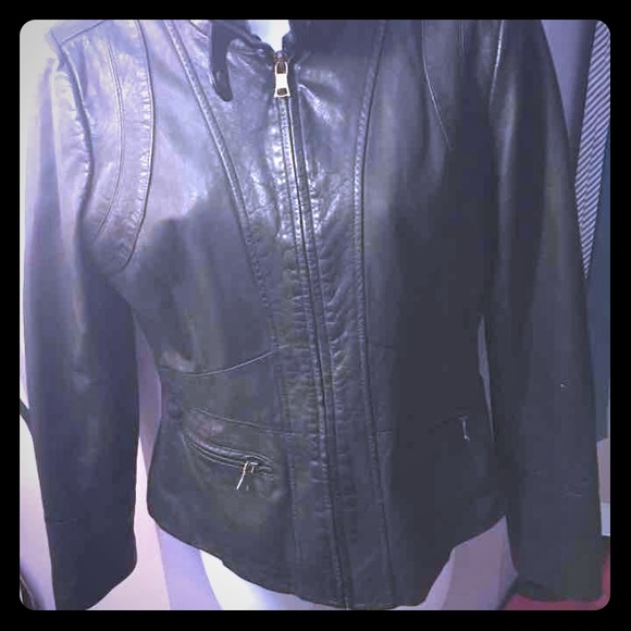 Banana republic women's leather jacket