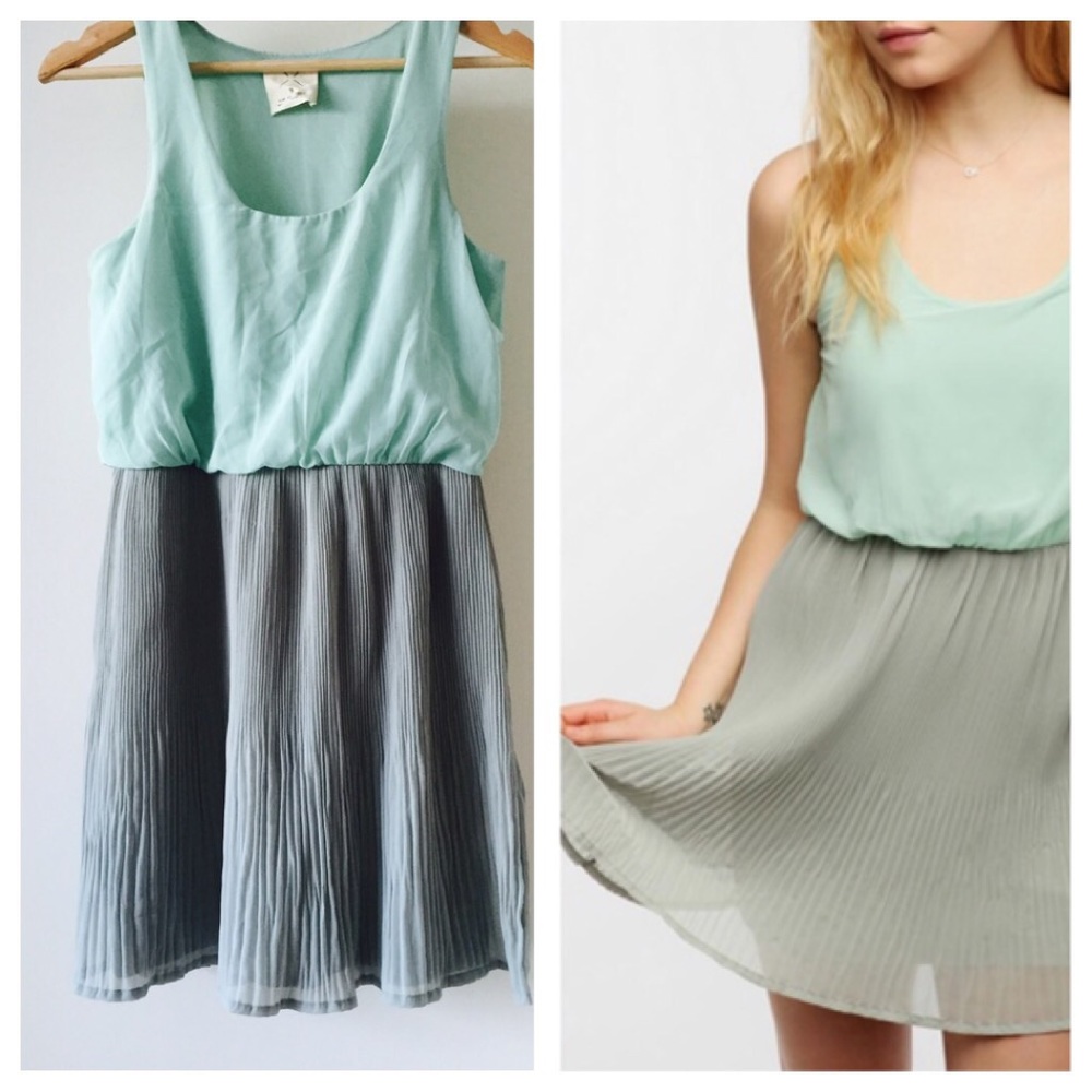 UO seafoam tank dress