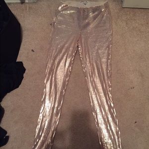 Gold sequin pants size XL (fit like L)