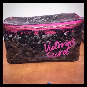Black Lace Victoria's Secret Makeup Bag