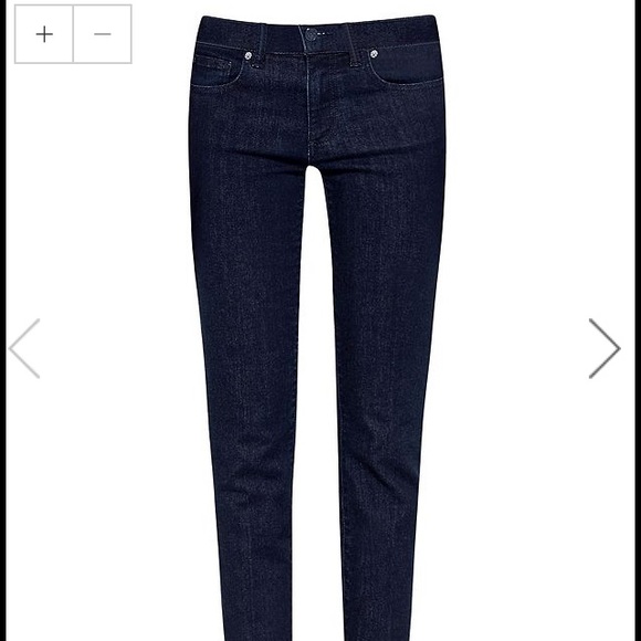 Tory Burch Cropped Skinny Jean in Rinse