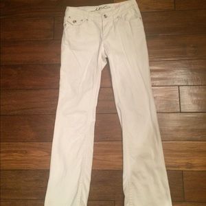 INC White Bootcut Curvy Jeans