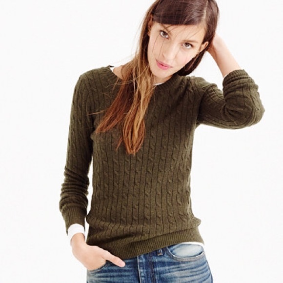 Cambridge cable knit J. Crew sweater
