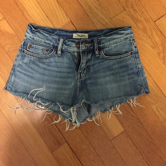 Denim cut off shorts sz 25 (runs a little small)