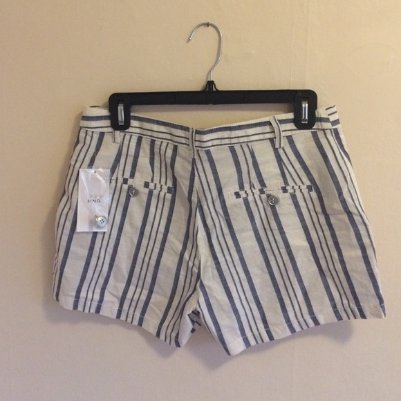 Mango Striped Cotton Shorts - Picture 5 of 6