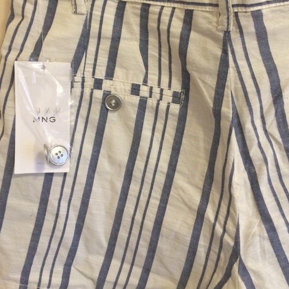 Mango Striped Cotton Shorts - Picture 6 of 6