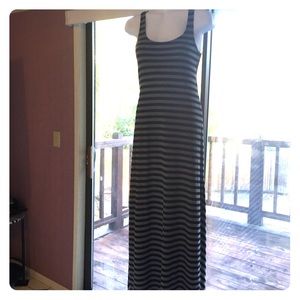 Cute stripped long maxi dress