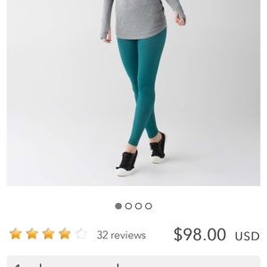 Lululemon Wunder under III pants size 8.