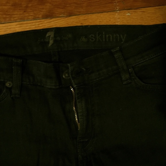 7 For All Maned Kind black jeans - Picture 2 of 2