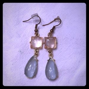 Modcloth Gold and Seafoam Earrings