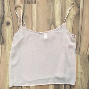 Cream Chiffon camisole American apparel