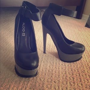 Aldo black and grey "Dineen" pumps