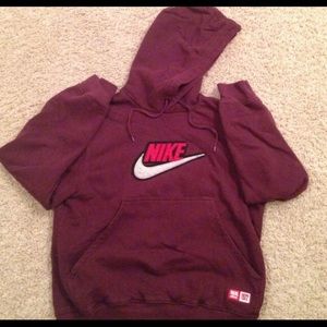 Maroon Nike sweatshirt