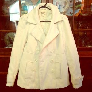 Black Poppy White Peacoat