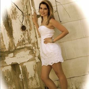 White hollister dress