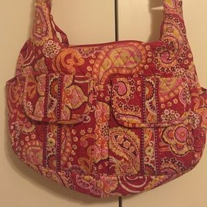 Pink Vera Bradley shoulder bag.