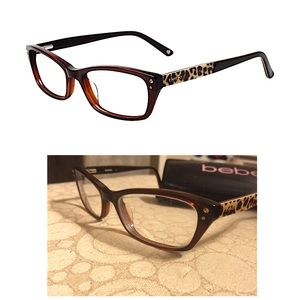bebe rectangular eyeglasses bb5065