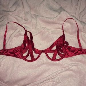 ASOS red strappy bra