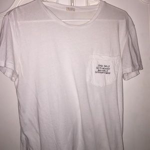 Brandy Melville top w/ pocket stitching