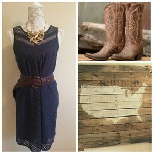 Urban country blue dress - price reduction!