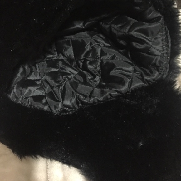 Sequin and fur trapper hat - Picture 2 of 2