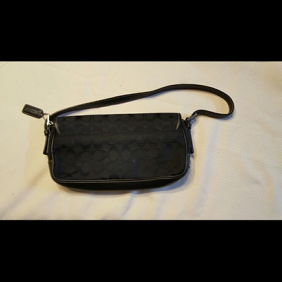 AUTHENTIC black canvas Coach bag - Picture 2 of 3