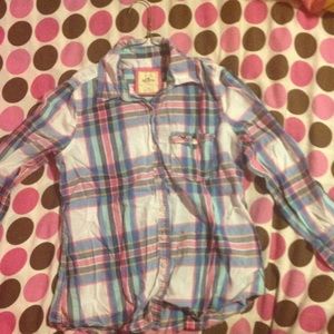 Plaid hollister shirt